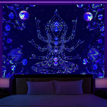 Fluorescent Print Decorative Tapestry