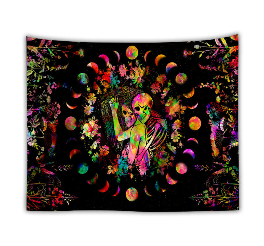 Alien Bar Skeleton Fluorescent Tapestry