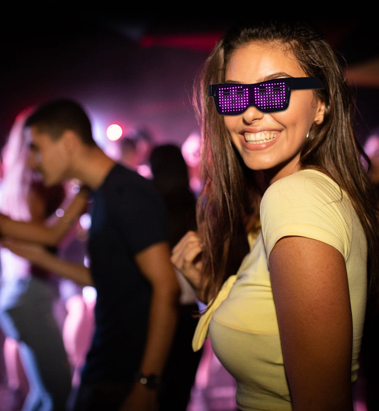 LED light glasses