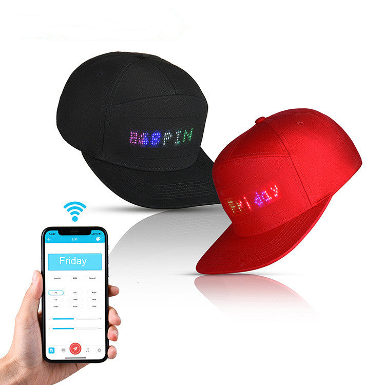 LED display luminous hat