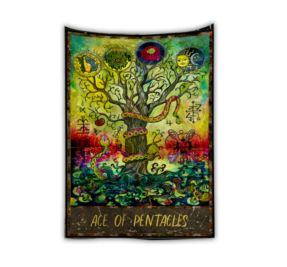 Alien Bar Skeleton Fluorescent Tapestry