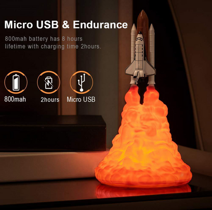 3D Print Rocket Night Lamp