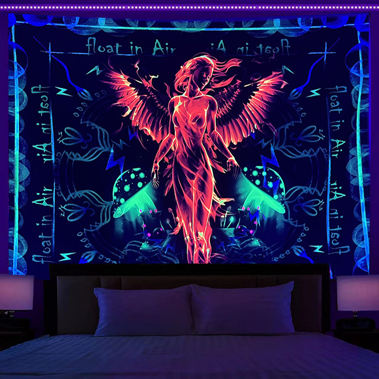 Fluorescent Print Decorative Tapestry