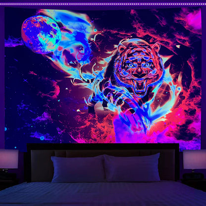 Fluorescent Print Decorative Tapestry