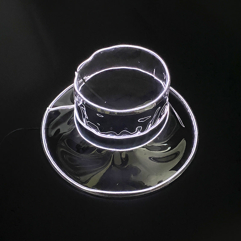 Light Up Transparent Fisherman Hat