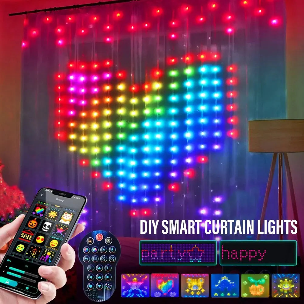 Smart Curtain String Lights