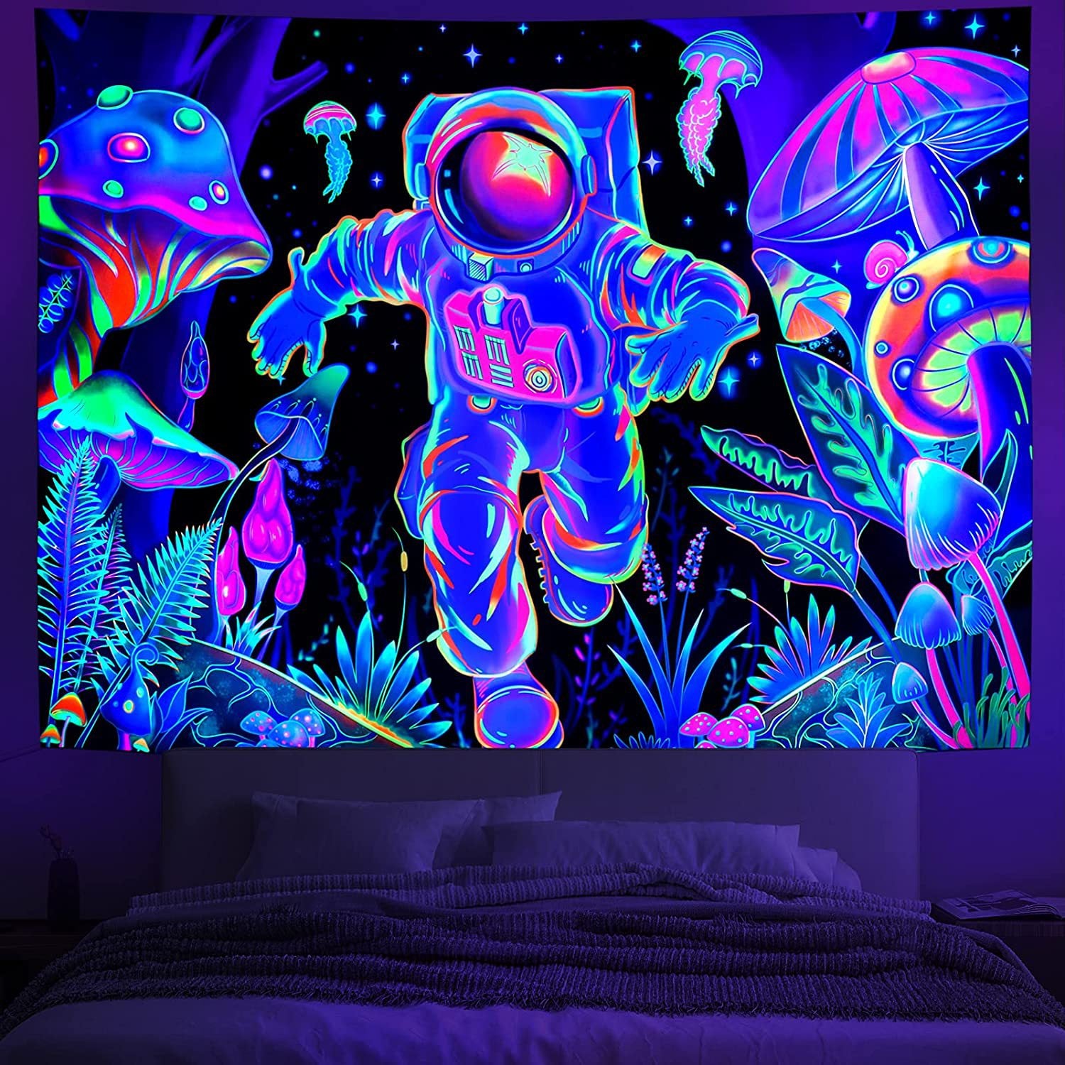 Multifunctional Fluorescent Tapestry