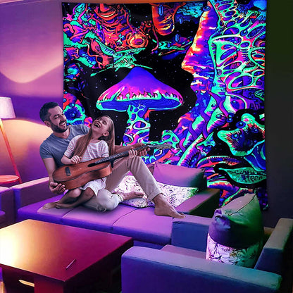 Multifunctional Fluorescent Tapestry