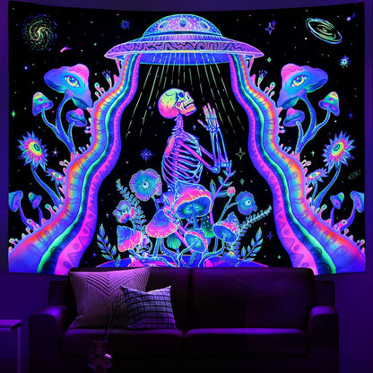 Multifunctional Fluorescent Tapestry