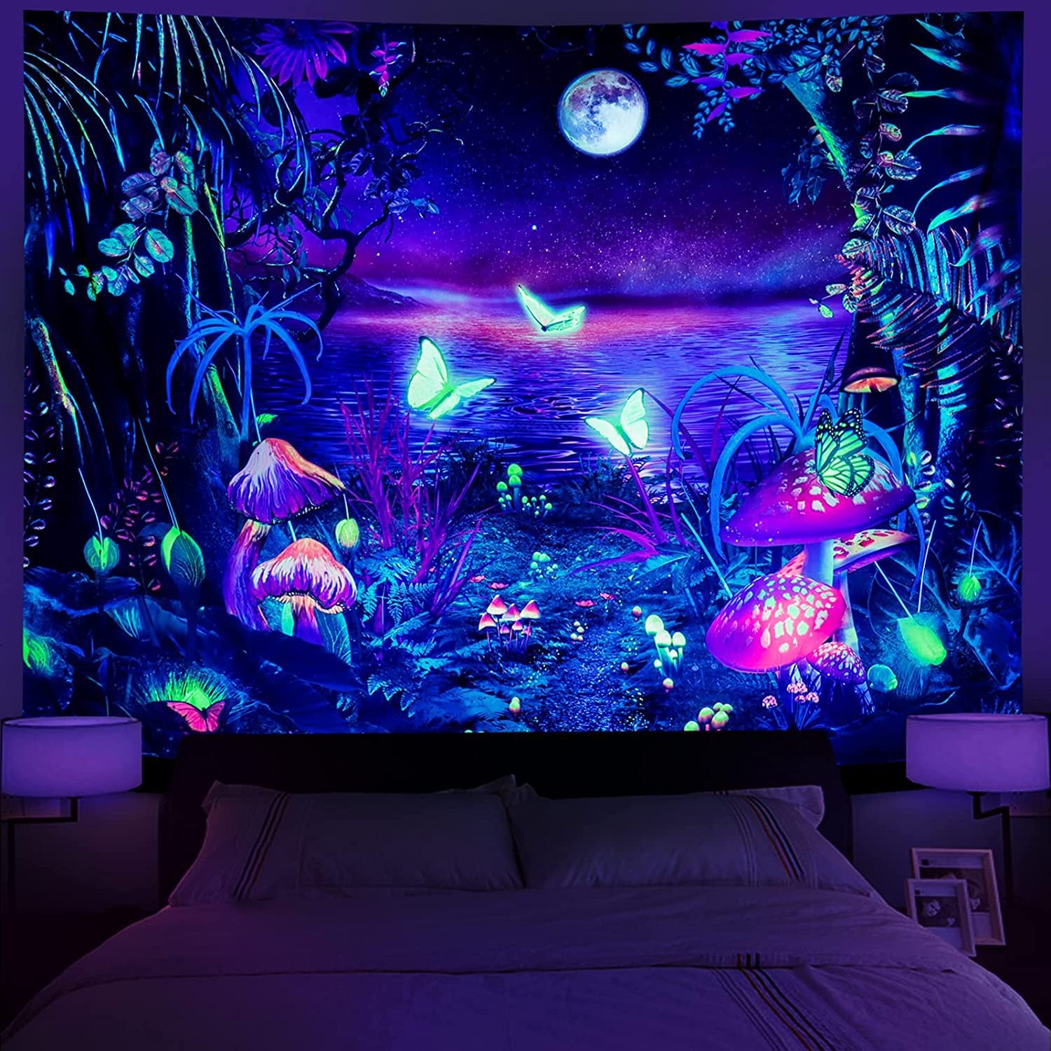 Multifunctional Fluorescent Tapestry