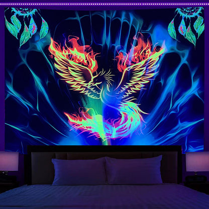 Fluorescent Print Decorative Tapestry